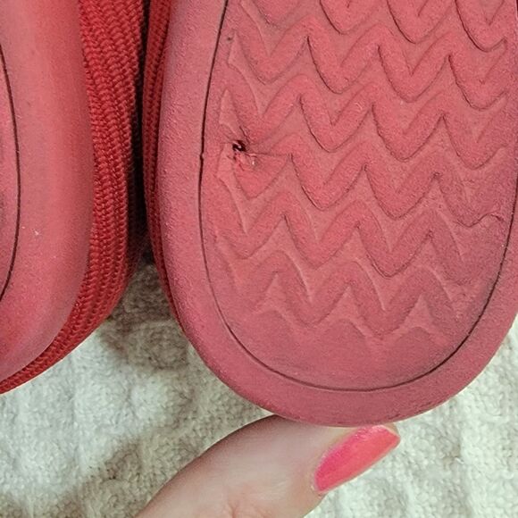 Vivaia Margot Walker Red Lightweight Square Toe V-cut Flats 41.5 Sz 10 - Picture 14 of 16